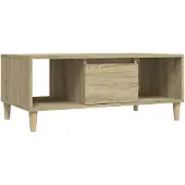Syfax Couchtisch Sonoma-Eiche 90x50x36,5 cm Holzwerkstoff