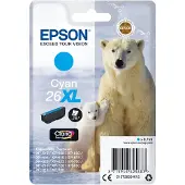 Epson Polar bear 26XL Eisbär Claria Premium Single Cyan Tinte, High (L) Yield, Cyan, 9,7 ml, 1 Stück(e), 700 Seiten, Einzelpackung
