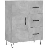 Syfax Sideboard Betongrau 69,5x34x90 cm Holzwerkstoff