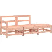 Syfax 3-tlg. Garten-Lounge-Set Massivholz Douglasie