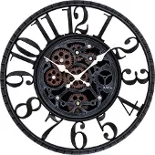 AMS W9634 Wanduhr mit Kunststoffgehäuse und separat bewegtem Räderwerk
