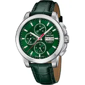Jaguar Le Chronographe Automatik Chronograph Grün Leder J975/5