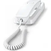 Gigaset DESK 200, Analoges Telefon, Kabelgebundenes Mobilteil, 10 Eintragungen, Weiß
