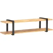 The Living Store TV-Schrank 160x40x40 cm Raues Mango-Massivholz