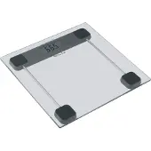 Ecg OV 137 Glass, Elektronische Personenwaage, 180 kg, 100 g, Grau, kg, Quadratisch