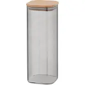 kela Vorratsglas 2.1 Liter Glas Vorratsdose Nea mit Buchenholzdeckel