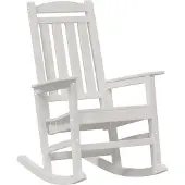 Syfax Garten-Schaukelstuhl Weiß HDPE