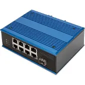 Digitus 8 Port Fast Ethernet Netzwerk PoE Switch, Industrial, Unmanaged, 1 SFP Uplink, Unmanaged, Fast Ethernet (10/100), Vollduplex, Power over Ethernet (PoE)