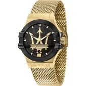 Maserati Potenza Herrenuhr Quarz 42mm Gold