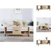 vidaXL Couchtisch Sonoma-Eiche 102x50x40 cm Holzwerkstoff - Couchtische