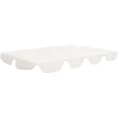 Syfax Ersatzdach für Hollywoodschaukel Weiß 150/130x105/70 cm