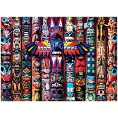Eurographics Puzzle Legespiel Totem Poles - 1000 Teile Karton
