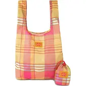 Oilily Shopper Toto Folding Tote Penelope Check Warm Olive mehrfarbig