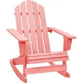 Syfax Adirondack-Schaukelstuhl Massivholz Tanne Rosa