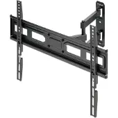 Manhattan - Befestigungskit (Wandmontage) - Voll beweglich - für Flachbildschirm - stabiler Stahl - Schwarz