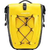 RockBros 1 pcs Gepäckträgertasche Fahrradtasche für Gepäckträger, 25L-32L, Wasserdicht, Gelb