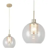 Rabalux 6495 Pendelleuchte 1 Spot Philana, E27, gold, Kugel-rund, Modern, ø250mm