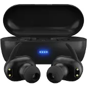 Maxell MINI DUO Kabellose In-Ear-Kopfhörer mit Ladecase, Schwarz