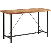 Syfax Bartisch 180x70x107 cm Massivholz Akazie und Eisen