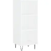 Syfax Sideboard Weiß 34,5x32,5x90 cm Holzwerkstoff