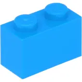 LEGO 100 Stück , Teil Nr. 3004 in Dunkles Azurblau (Dark Azure)
