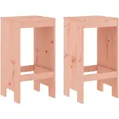 Syfax Barhocker 2 Stk. 40x36x75 cm Massivholz Douglasie