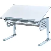 Inter Link Schülerschreibtisch Skalare mit Push-Function Schublade weiss