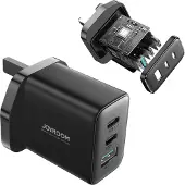 JOYROOM Jr-Tcf10 2X Usb-C Usb-A 32W Schnellladegerät (Uk-Stecker) - Schwarz