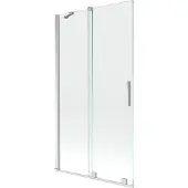 Mexen Velar Duschabtrennung 2-flügelig, verschiebbar 100 x 150 cm, transparent, Chrom - 896-100-000-01-01