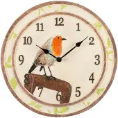 Atlanta Küchenuhr 6111, bunt, Quarz, Wanduhr, mit Vogel Motiv