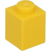 LEGO 100x Stein 1x1, Gelb