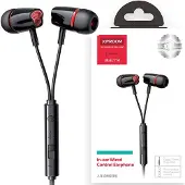 JOYROOM In-Ear Kopfhörer 3,5 Mm Mini Klinke Mit Fernbedienung Und Mikrofon Schwarz (Jr-El114)