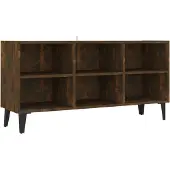 Syfax TV-Schrank mit Metallbeinen Räuchereiche 103,5x30x50 cm