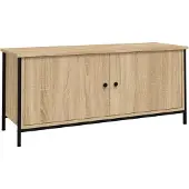 Syfax TV-Schrank mit Türen Sonoma-Eiche 102x35x45 cm Holzwerkstoff