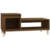 Syfax Couchtisch Braun Eichen-Optik 100x50x45 cm Holzwerkstoff