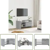 The Living Store TV-Schrank Grau Sonoma 80x35x40 cm Holzwerkstoff