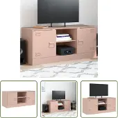 The Living Store TV-Schrank Rosa 99x39x44 cm Stahl