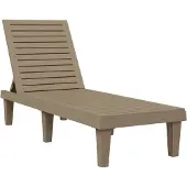 Syfax Sonnenliege Hellbraun 155x58x83 cm Polypropylen