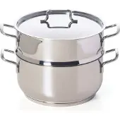 Excelsa Dampfgarer Cooking Light Plus Stahl 31x23x21 cm Silber