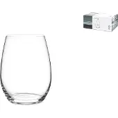 Pengo 6er-Pack Muse Pure Wasser-/Weingläser aus Kristallglas, 39 cl