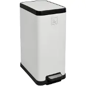 SVITA STM15 Mülleimer Treteimer 15l inkl. Inneneimer Softclose-Deckel Weiß