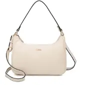 L.credi Schultertasche Umhängetasche Polly Hobo Bag Creme