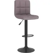 Syfax Barhocker Taupe Stoff, 40x47x(90-111) cm, höhenverstellbar und drehbar