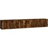 Syfax TV-Wandschränke 3 Stk. Räuchereiche 80x34,5x40 cm