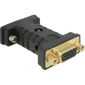 DeLOCK 63326, VGA (D-Sub), VGA (D-Sub) + USB, Schwarz