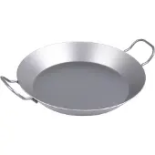 CHG Eisenpfanne, Grill- und Bratpfanne, mit 2 Griffen, Robuste und langlebige Bratpfanne aus robustem Eisen für alle Herdarten, 1 Pfanne, Ø 32 cm, Höhe: 4,5 cm, 2,6 Liter