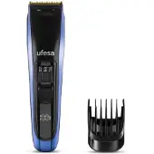 Ufesa Undercut, Schwarz, Blau, Titan, LCD, Akku, 90 min, Integrierte Batterie