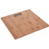 Huismerk Personenwaage, Bambus, 30x30 cm, braun/schwarz