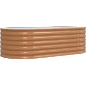 Syfax Hochbeet Braun 160 x 80 x 44 cm Stahl