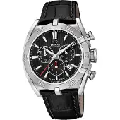 Jaguar Herren Uhr Chronograph Elegant Luxus Leder Executive schwarz D2UJ857/D
